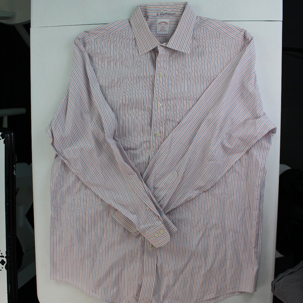 Brooks Brothers 346 size 17.5 Striped Shirt